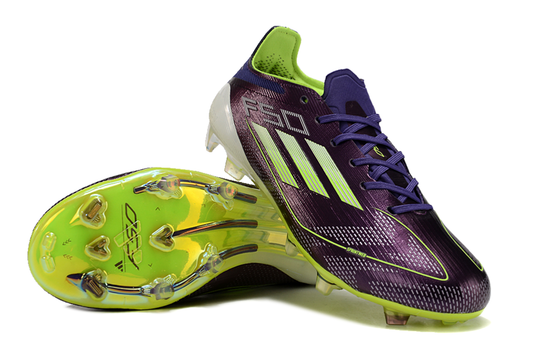 GUAYO ADIDAS F50  FG MORADO CON CORDON.